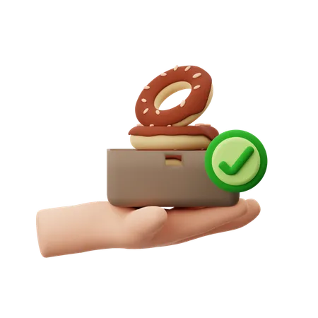 Entrega de donuts  3D Icon