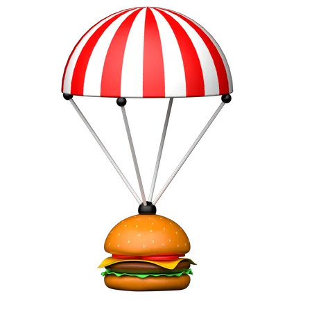 Entrega de hamburguesas  3D Icon