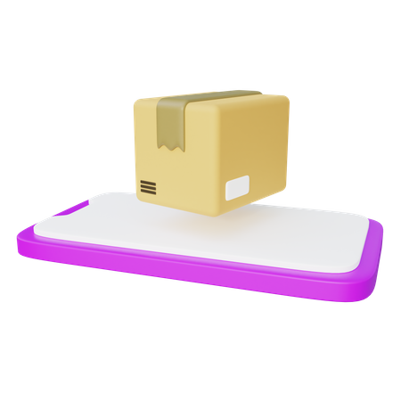 Entrega de pacotes para celular  3D Icon