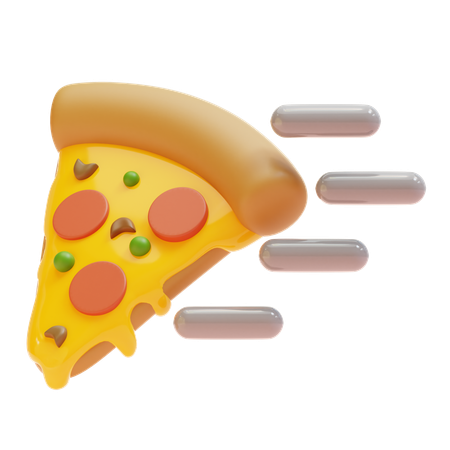 Delivery de pizza  3D Icon