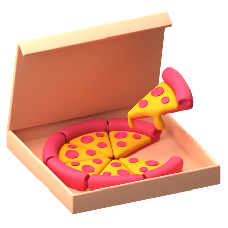 Entrega de pizza  3D Icon