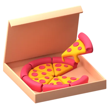 Entrega de pizza  3D Icon