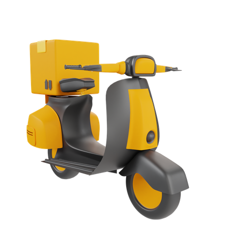 Entrega de scooter  3D Icon