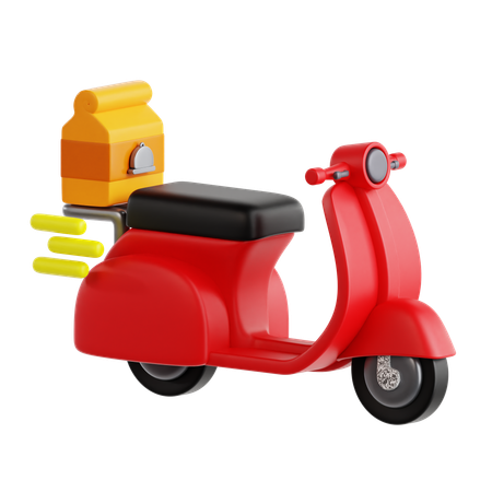 Entrega de scooters  3D Icon