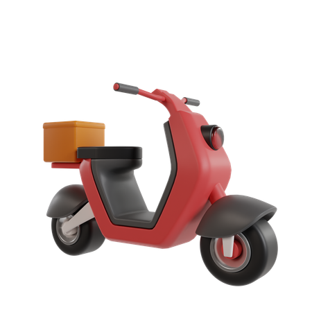 Entrega de scooter  3D Icon