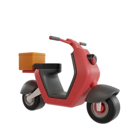 Entrega de scooter  3D Icon