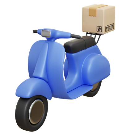 Entrega de scooter  3D Icon