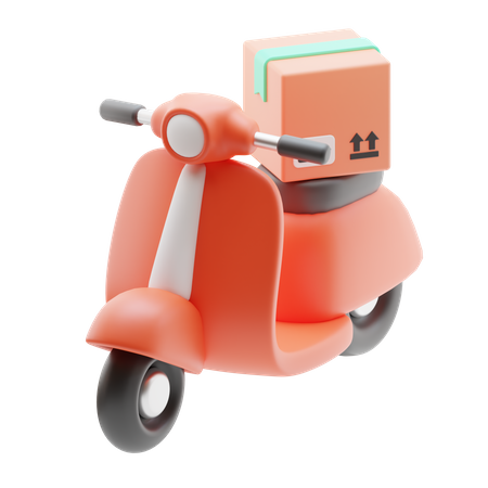 Entrega de scooters  3D Icon