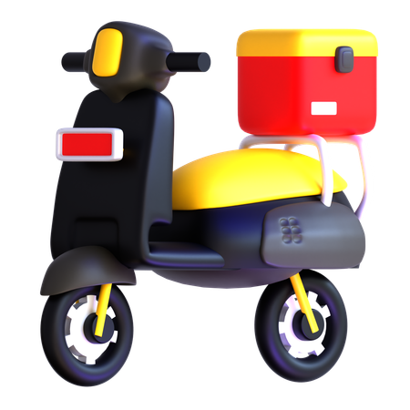 Entrega de scooters  3D Icon