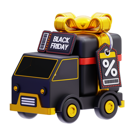 Entrega de viernes negro  3D Icon