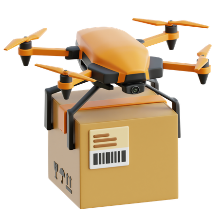 Dron de entrega  3D Icon