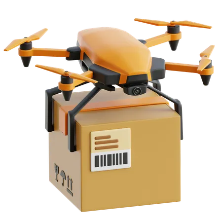 Dron de entrega  3D Icon