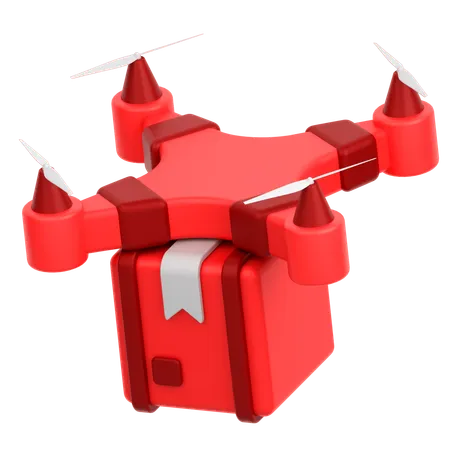 Entrega con drones  3D Icon