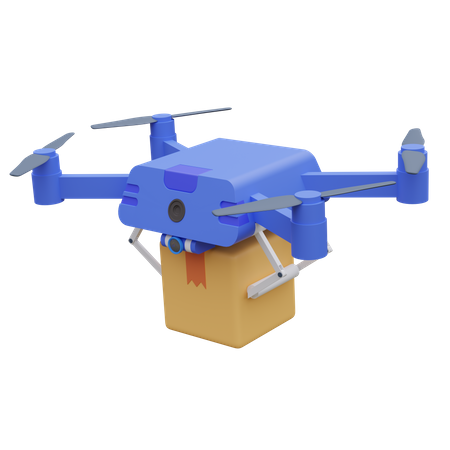 Entrega con drones  3D Icon