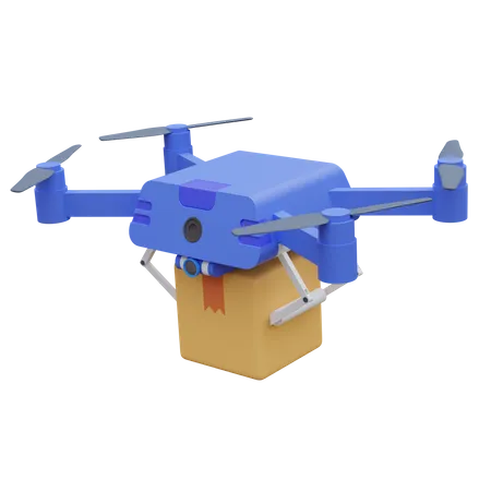 Entrega con drones  3D Icon