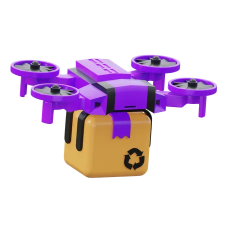 Drone de entrega  3D Icon