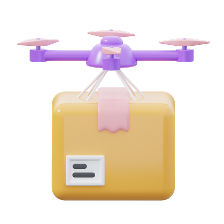 Drone de entrega  3D Icon