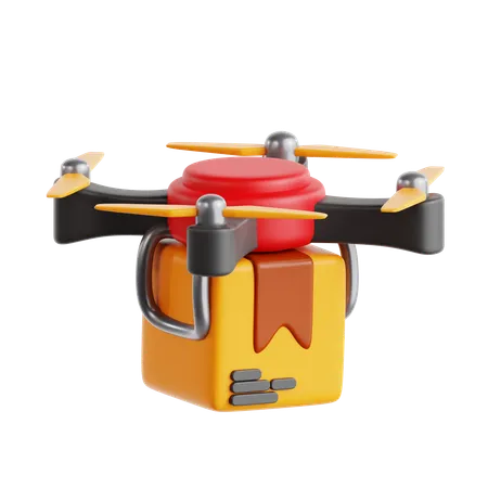 Entrega de drones  3D Icon