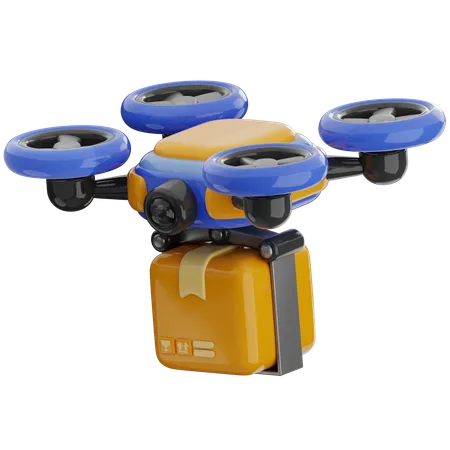 Entrega de drones  3D Icon