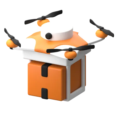 Drone de entrega  3D Icon