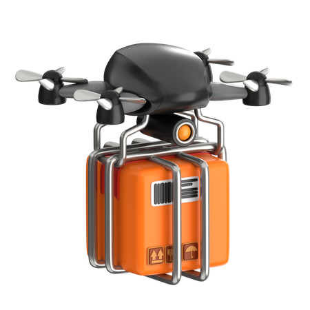 Entrega de drones  3D Icon