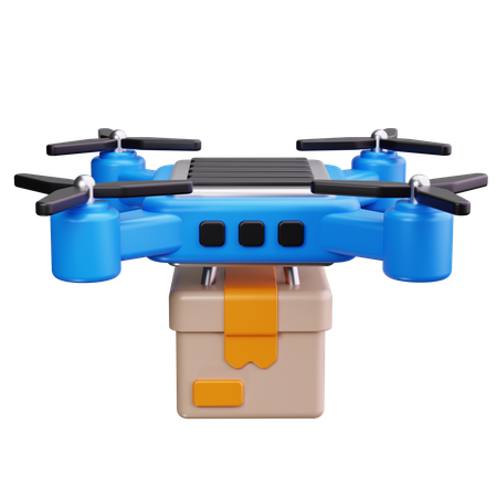 Entrega de drones  3D Icon