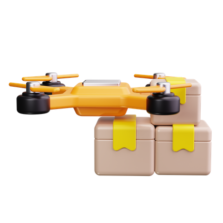 Robô drone de entrega  3D Icon