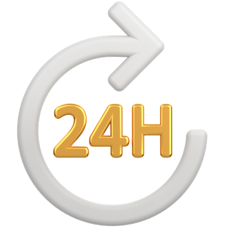 Entrega 24 horas  3D Icon