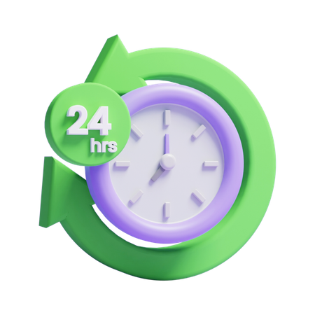 Entrega 24 horas  3D Icon