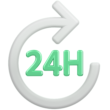 Entrega 24 horas  3D Icon
