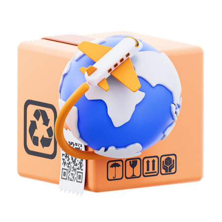 Entrega global  3D Icon