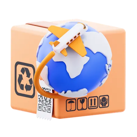 Entrega global  3D Icon