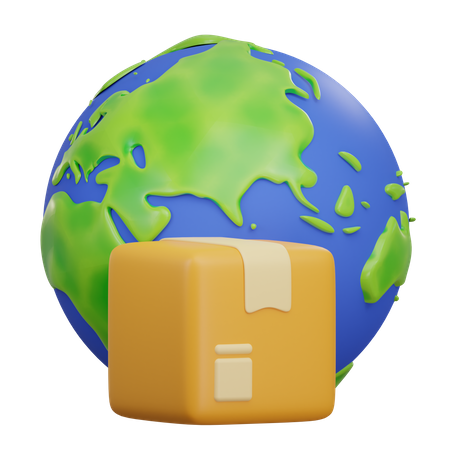 Entrega global  3D Icon