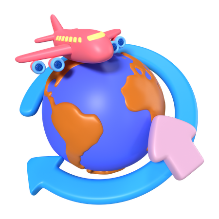 Envíos a todo el mundo  3D Icon