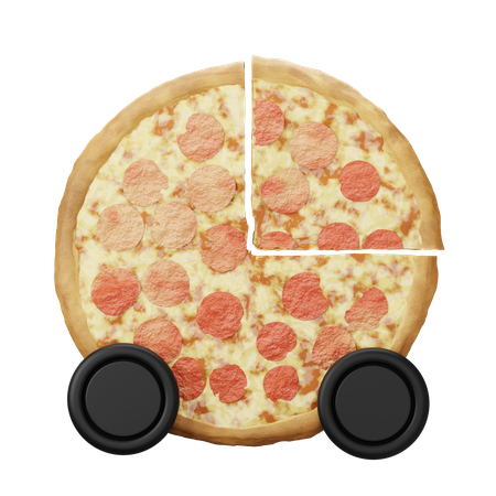 Pizza a domicilio  3D Icon