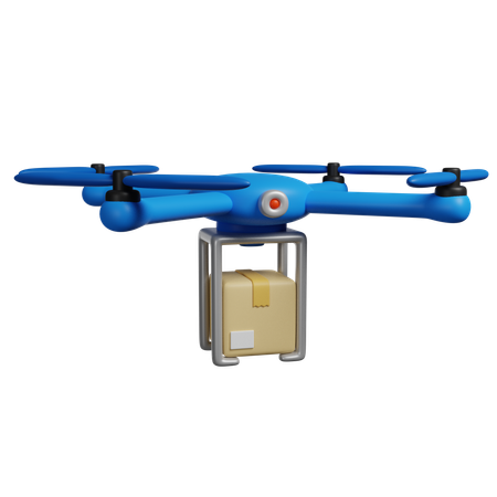 Entrega de drones  3D Icon