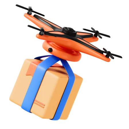 Entrega de drones  3D Icon