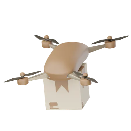 Entrega de drones  3D Icon