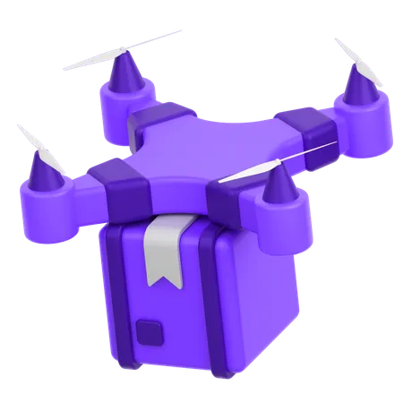 Entrega de drones  3D Icon