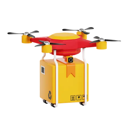 Entrega de drones  3D Icon