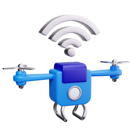 Entrega de drones  3D Icon