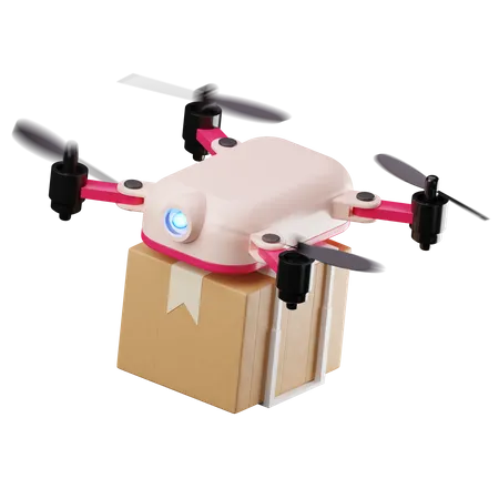 Entrega de drones  3D Illustration