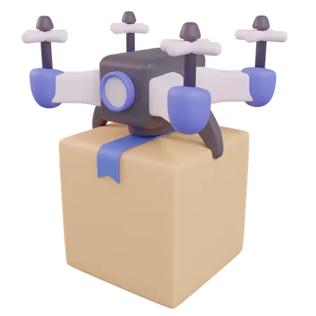 Entrega de drones  3D Icon