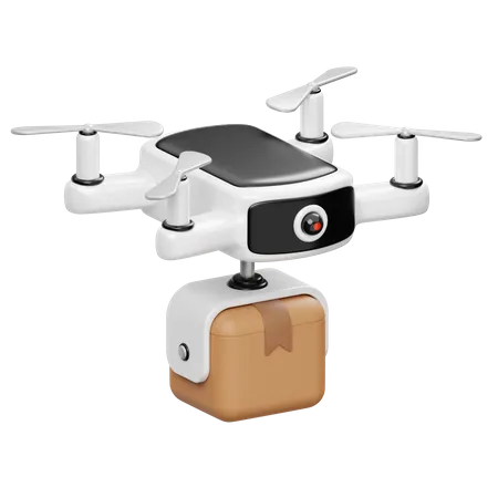 Entrega de drones  3D Icon