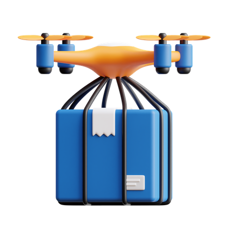 Entrega de drones  3D Icon