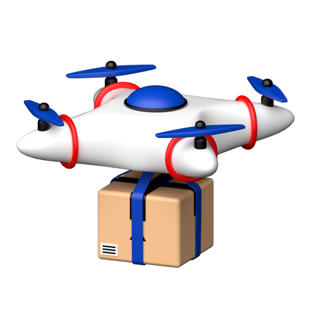 Entrega de drones  3D Icon