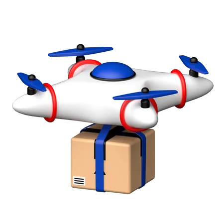 Entrega de drones  3D Icon