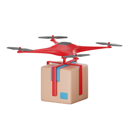 Entrega de drones  3D Icon