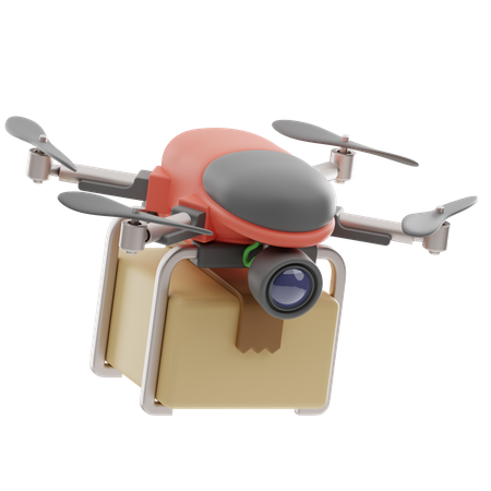 Entrega de drones  3D Icon