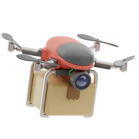 Entrega de drones  3D Icon